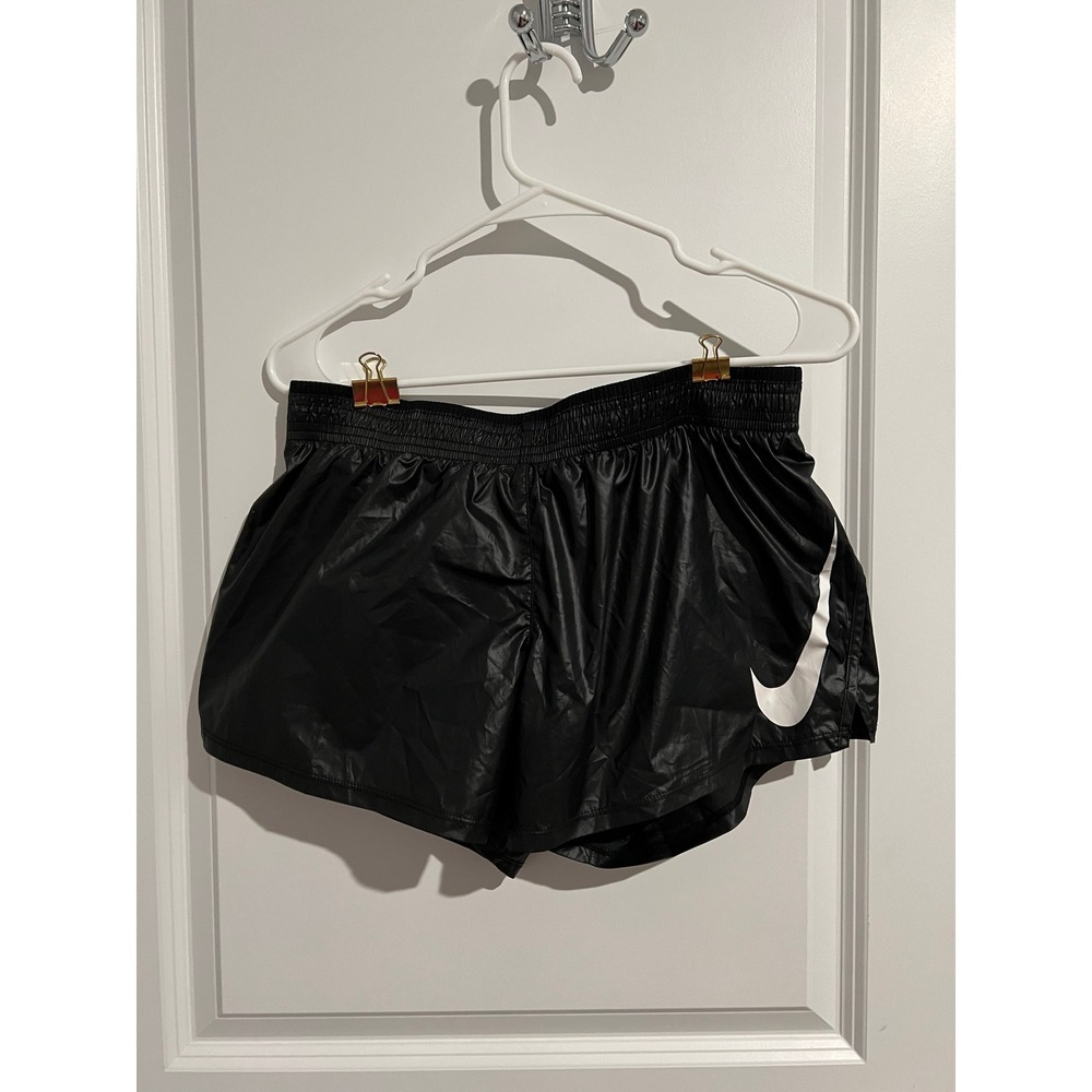 Women's Nike Shorts NWT -‎ Black with White Logo - Size Medium